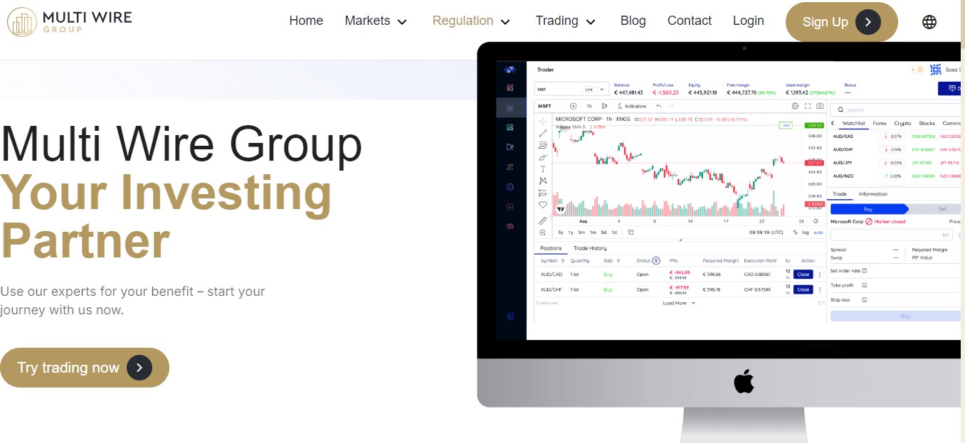 Multi Wire Group Trading Platform