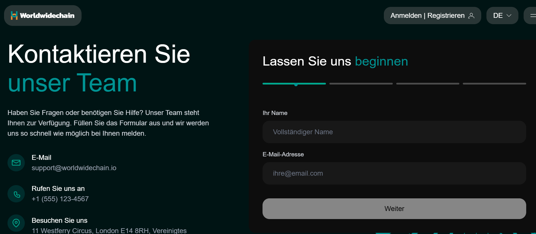 WorldWideChain-Kundensupport-Hilfe
