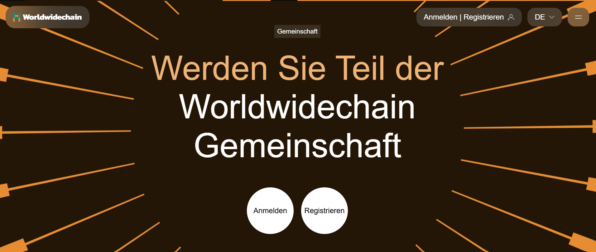 Einfache Registrierung bei WorldWideChain