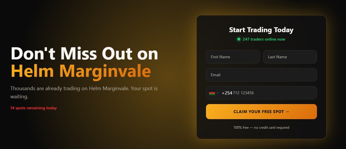 Helm Marginvale Registration Page